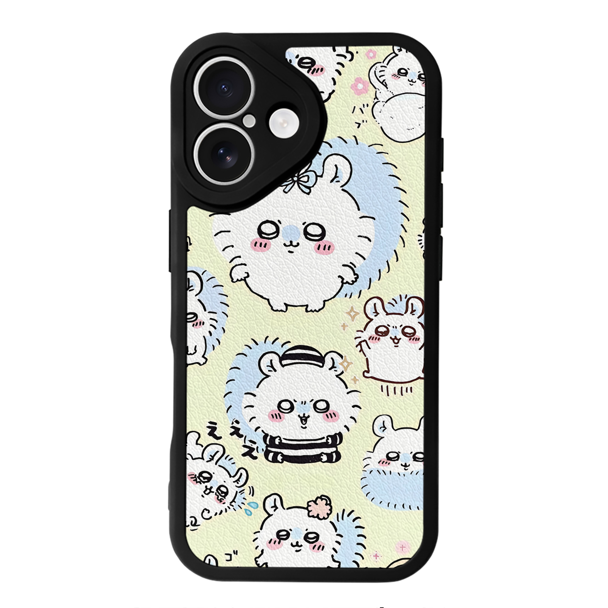 （画像用） ちいかわ Chii-kawa 【iPhone 16シリーズ対応】シリコンスマホケース（レザー調） 材質：シリコン